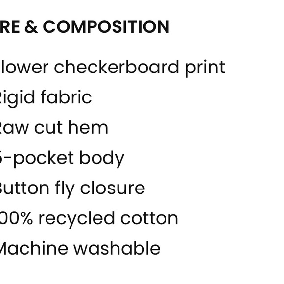 PacSun Eco Flower Checkerboard High Waisted Straight Leg Jeans - Picture 9 of 10